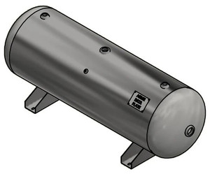 Manchester Tank 200-Gallon Horizontal Air Receiver Tank - 200 PSI, 302482