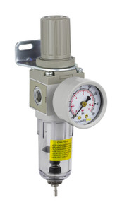 PneumaticPlus SAW Series Miniature Air Filter Regulator Combo Piggyback 1/4" NPT  (SAW2000M-N02BG) PneumaticPlus SAW Series Miniature Air Filter Regulator Combo Piggyback 1/4" NPT  (SAW2000M-N02BG)