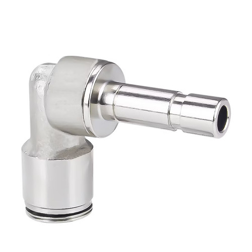 PN23 Series Metal Push-to-Connect Air Fitting – Taper Lateral Swiveling Tee – Nickel-Plated Brass Pneumatic Connector
