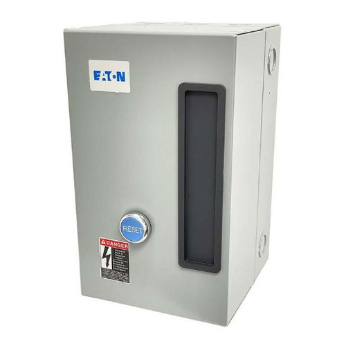 Eaton B27CGF30B040 magnetic motor starter 5HP 230V single phase, 30A contactor, 24-40A adjustable overload, NEMA Type 1 enclosure
