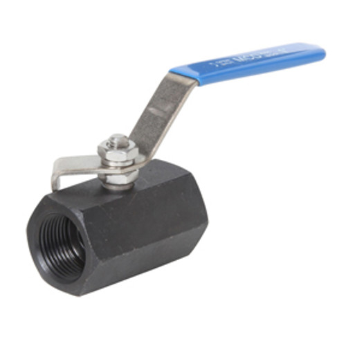 Hex Body Full Port Carbon Steel Valve 3/4" NPT Female x Female CSV-75