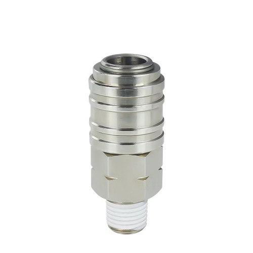 PU10 Multi Socket Quick Coupler – Universal Male NPT Nickel Plated Brass 