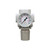 PneumaticPlus SAR400-N04BG Air Pressure Regulator | 1/2" NPT | Gauge & Bracket Included | Front 