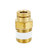 DOT Approved Metal Push-to-Connect Fitting | Taper Straight Male | PT11 Series | Brass Air Brake Fitting for Pneumatic & Automotive Applications