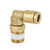 DOT Approved Metal Push-to-Connect Fitting | Taper Swiveling Elbow Male | PT15 Series | Brass Air Brake Fitting for Pneumatic & Automotive Applications