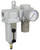 PneumaticPlus SAU420-N04DG-MEP Air Filter Regulator Combo  | 1/2" NPT, 175 SCFM | Metal Bowl, Auto Drain | Gauge Included