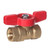 Mini Brass Ball Valve with T-Handle 1/4" NPT Female x Female MFTH-25