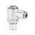 PN18 Series Metal Push-to-Connect Air Fitting – Swiveling Banjo with Ring – Nickel-Plated Brass Pneumatic Connector