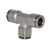 PneumaticPlus Nickel Plated Brass Push to Connect Air Fitting Union Tee PN29