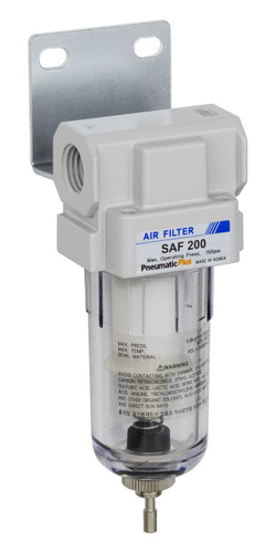 Saf Filter Air Filter, Particulate Air Filter 10 Micron, 1/4