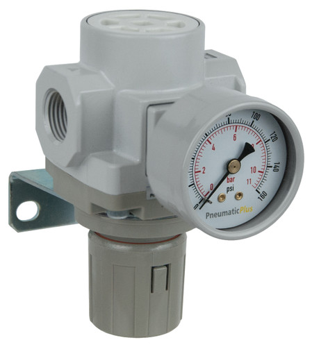 AIR IN LINE COMPRESSOR PRESSURE REGULATOR SERIES, 1/4 NPT, GAUGE INCLUDED