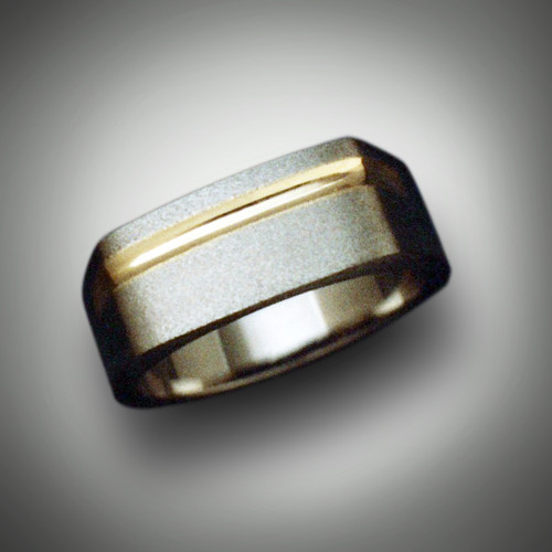 R-778 Has 14kt Brushed White and High Polish Yellow golds.