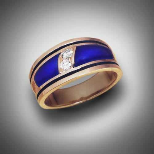 RB 3  Diagonal Diamond Panel with Lapis 