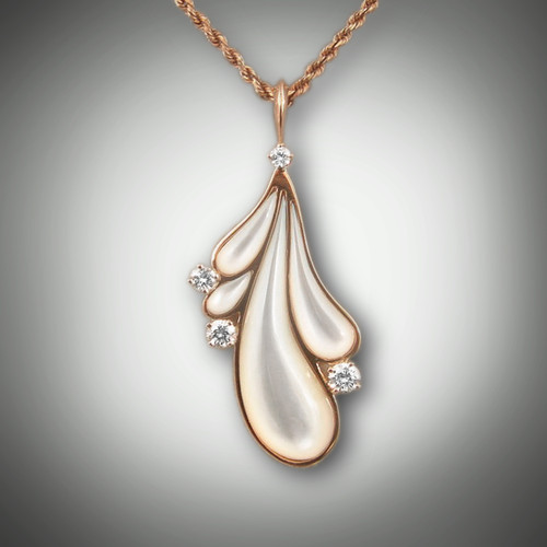 IP 29 Diamonds and Mother Of Pearl in 14k Yellow Gold