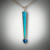 Turquoise pendant with a 5mm London Blue Heart shaped topaz.