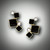 ER 226 with 8pt F/VS Diamonds and Black Jade Inlay