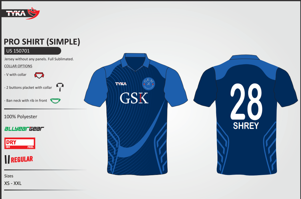 Cricket Uniforms Full Sublimation Custom Made Blue & Yellow 2 Piece Set