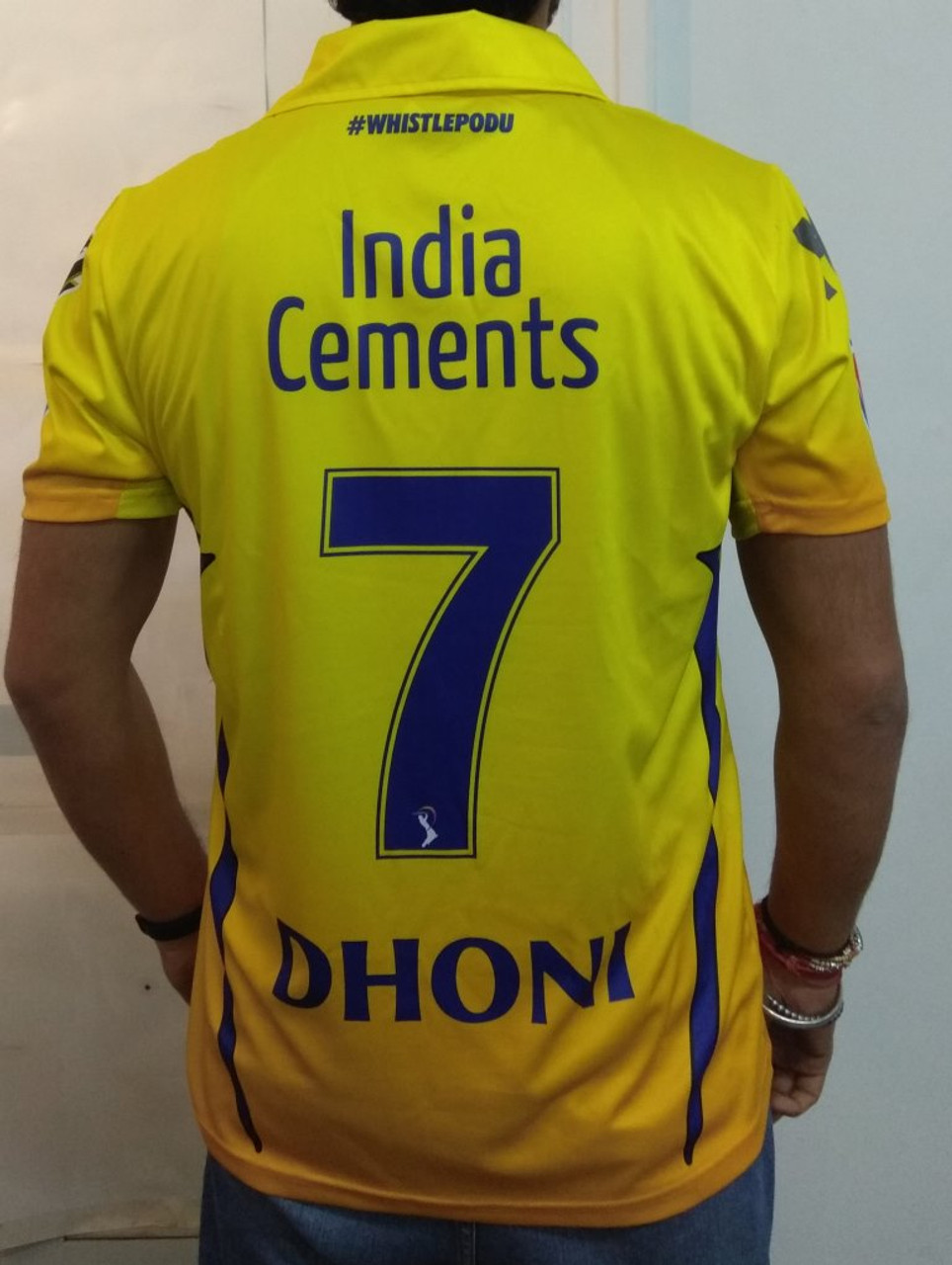 IPL CSK Jersey - MS Dhoni (Indian Sizes)