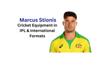 Which Cricket Equipment Does Marcus Stoinis Use in International and IPL Cricket?