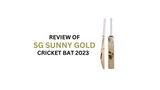 SG Sunny Gold Cricket Bat 2023 - Review