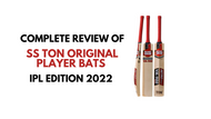 SS TON Original Players Bats 2022 IPL Edition- Review