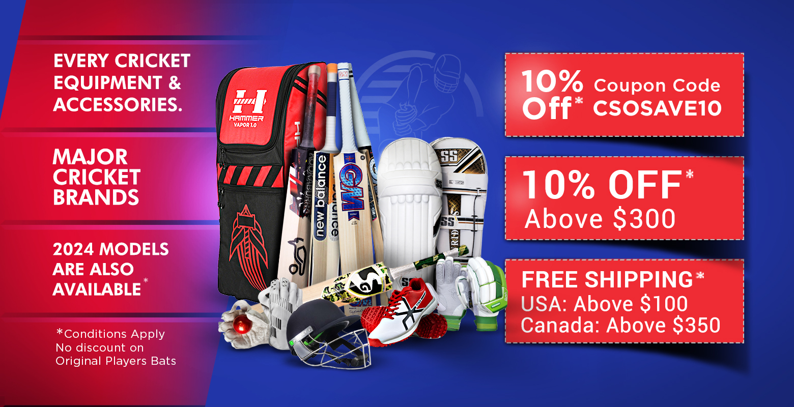 Best Quality & Largest Cricket Store Online