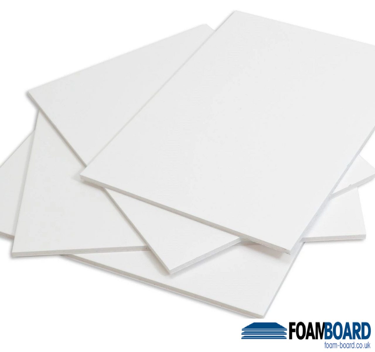 3/8 White Acid Free Buffered Foam Core Boards : 48 X 48