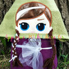 Elsa & Anna Doll Peeker Applique Design Bundle 