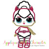 LOL Doll Spice Applique Embroidery Design