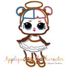 LOL Doll Sugar Applique Embroidery Design
