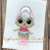 LOL Doll Kitty Queen Applique Embroidery Design