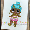 LOL Doll Genie Applique Embroidery Design