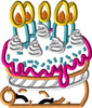 Shopkins Birthday Cake Peeker Applique Design