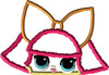 LOL Big Bow Doll Peeker Applique Embroidery Design