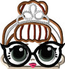 LOL IT Baby Audrey Hepburn Doll Peeker Applique Design