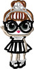 LOL IT Baby Audrey Hepburn Doll Applique Design