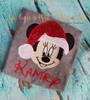 Miss Mouse w/ Santa Hat Applique Design