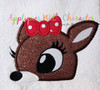 Rudy Clary Reindeer Peeker Applique Design