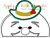 Rudolph Sam the Snowman Peeker Applique Design