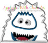 Rudolph Abominable Snowman Peeker Applique Design