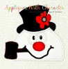 Frostee Snowman Peeker Applique Design