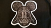 Mickey Mouse Darth Vader Applique Design