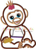 FurReal Lifelike Monkey Applique Embroidery Design