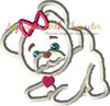 Furry Dog Applique Design