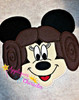 Minnie Mouse Leia Star Fight Applique Design