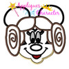 Minnie Mouse Leia Star Fight Applique Design