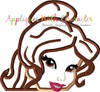 Beauty Peeker Applique Embroidery Design