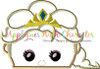 Frozen Elsa Tsum Peeker Applique Design