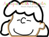 Peanuts Lucy Peeker Applique Embroidery Design