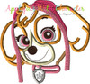 Paw Patrol Skye Full Face Applique Design